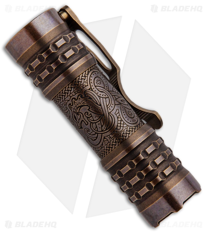 CWF Lights Pele Flashlight  Etched Brass Samsung (2000 Lumens)