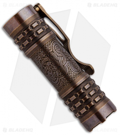 CWF Lights Pele Flashlight  Etched Brass Samsung (2000 Lumens)