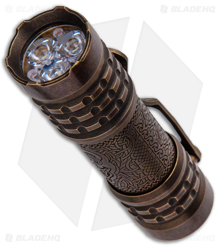 CWF Lights Pele Flashlight  Etched Brass Samsung (2000 Lumens)