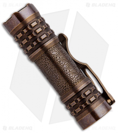 CWF Lights Pele Flashlight  Etched Brass Samsung (2000 Lumens)