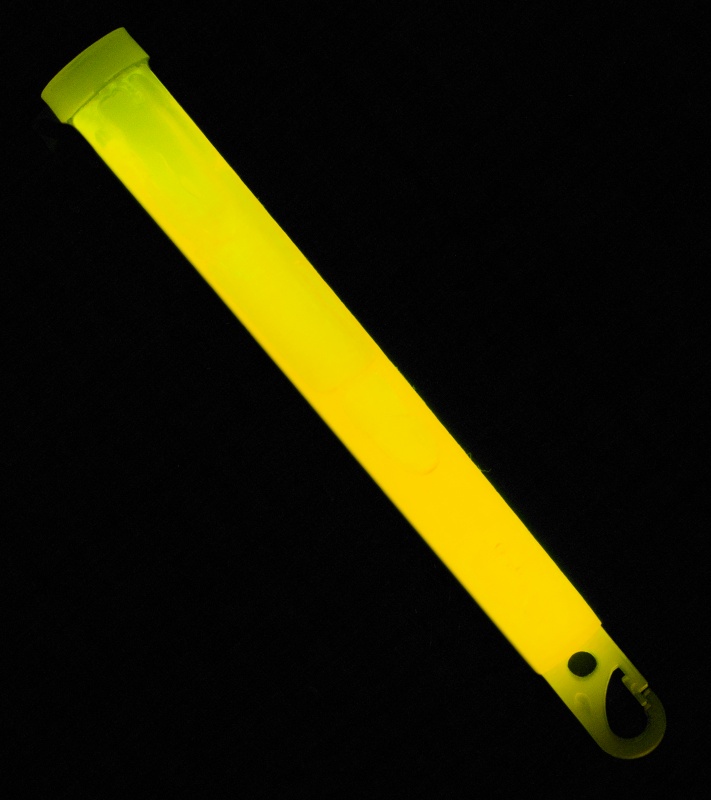 6" Ameriglo Light Stick 12 Hour Glow w/ Hook (Yellow) Blade HQ