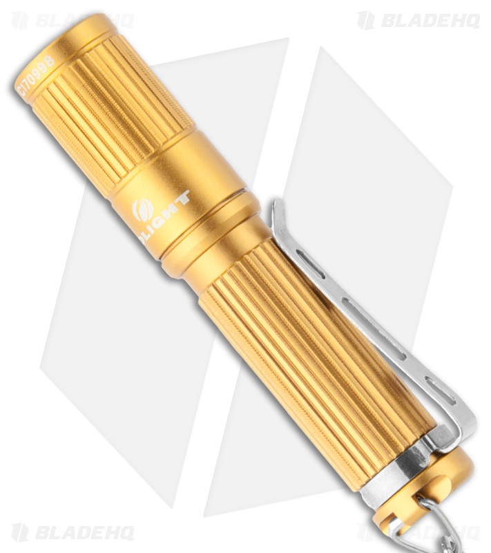 Olight i3S EOS Gold Flashlight Cree XPG2 LED (80 Lumens) Blade HQ