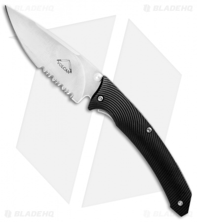 Diskin Volcan Coronado Spring Assisted Knife Black Zytel (Plain or  Serr)