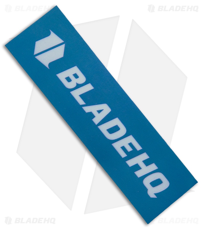 Blade HQ White & Blue Rectangular Vinyl Sticker (4.25" x 1.25")
