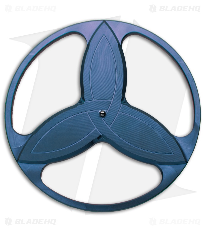 Eric Garza Custom Knives Triquetra Spinner Top - Blue Titanium