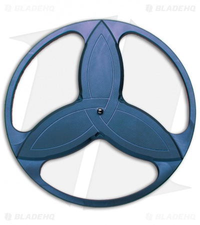 Eric Garza Custom Knives Triquetra Spinner Top - Blue Titanium
