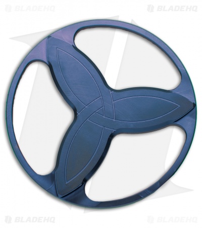 Eric Garza Custom Knives Triquetra Spinner Top - Blue Titanium