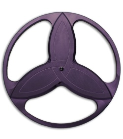 Eric Garza Custom Knives Triquetra Spinner Top - Violet Titanium