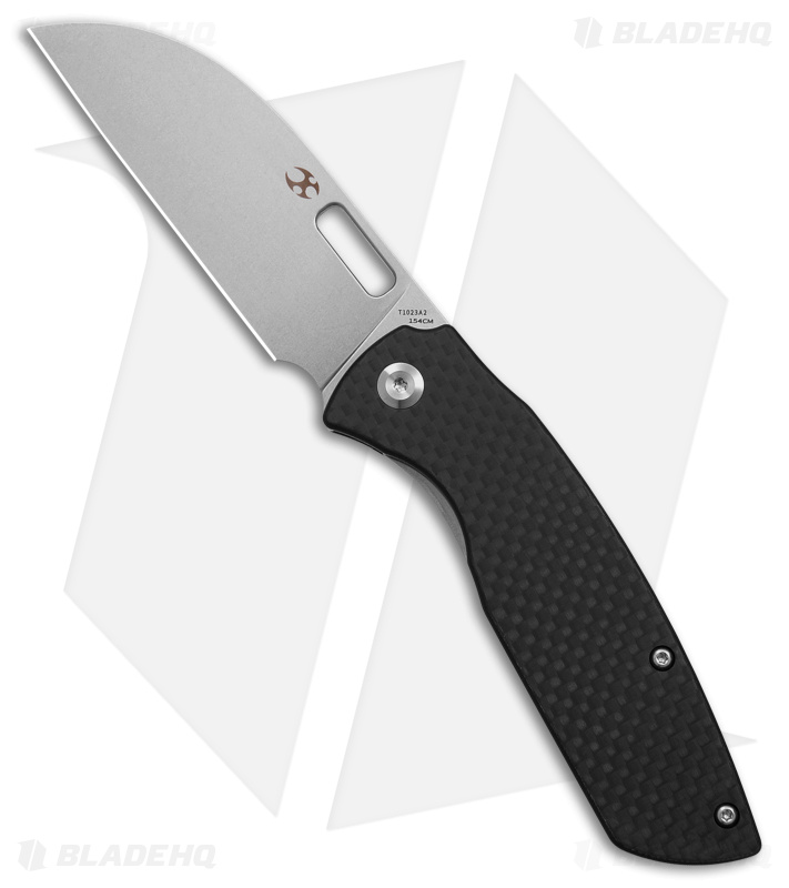 Kansept Knives Convict Liner Lock Knife Black Carbon Fiber (3.4