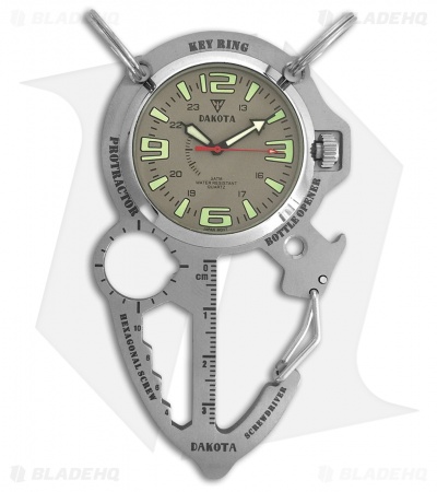 Dakota Multi Tool Clip Watch Gray DK3857