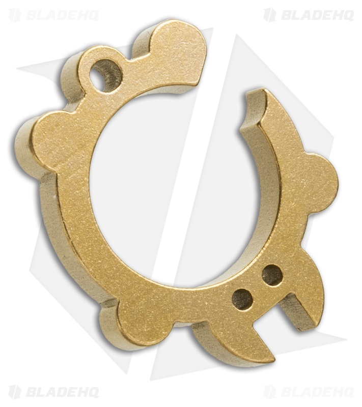KnifeGuys Tipsy Turtle Brass Keychain Bottle Opener - Tumble
