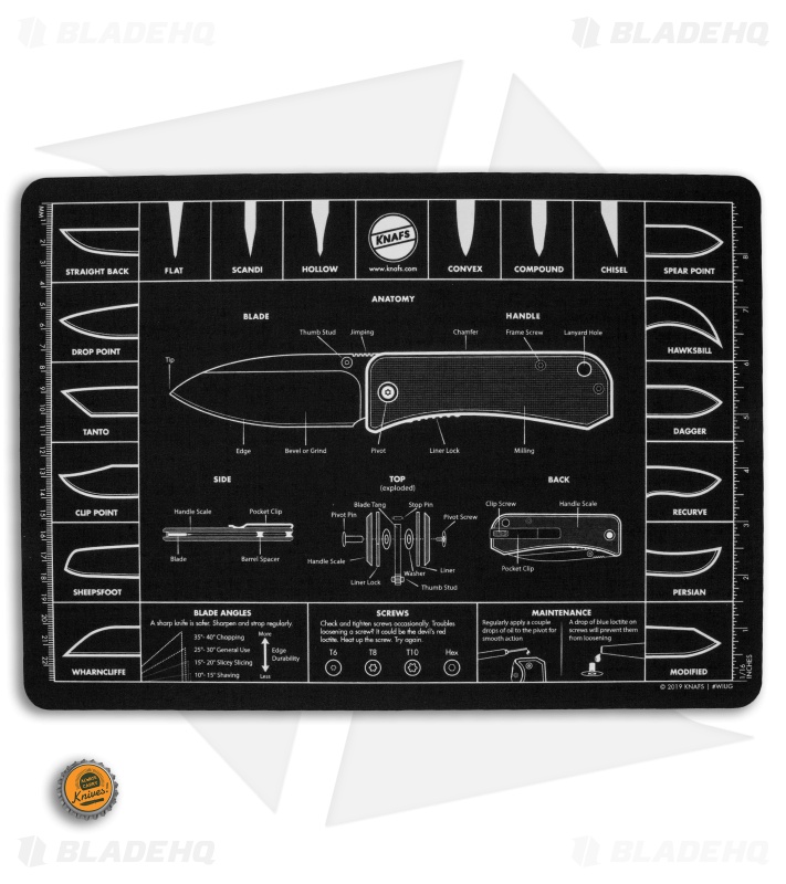 KNAFS Knife Anatomy Shop Mat 