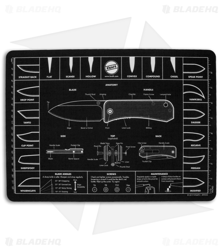 KNAFS Knife Anatomy Shop Mat 