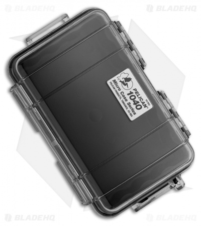 Pelican 1040 Micro Case Water Resistant Storage w/ Carabiner (Clear)