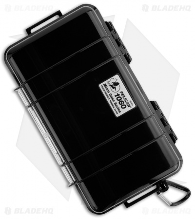 Pelican 1060 Micro Case Water Resistant Storage w/ Carabiner (Black)