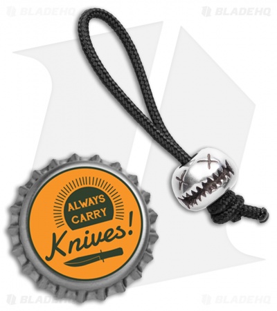 Audacious Concept Small Smiley Bead w/ Lanyard - Sterling Silver