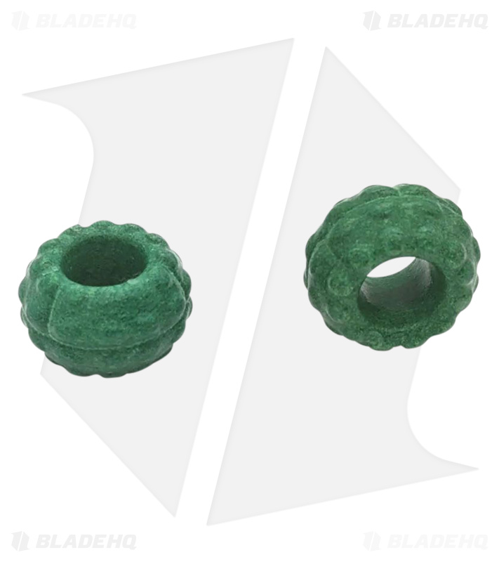 Chroma Scales Knife Lanyard Green Blocks Bead