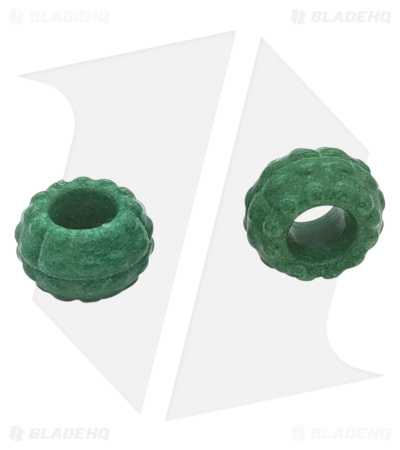 Chroma Scales Knife Lanyard Green Blocks Bead