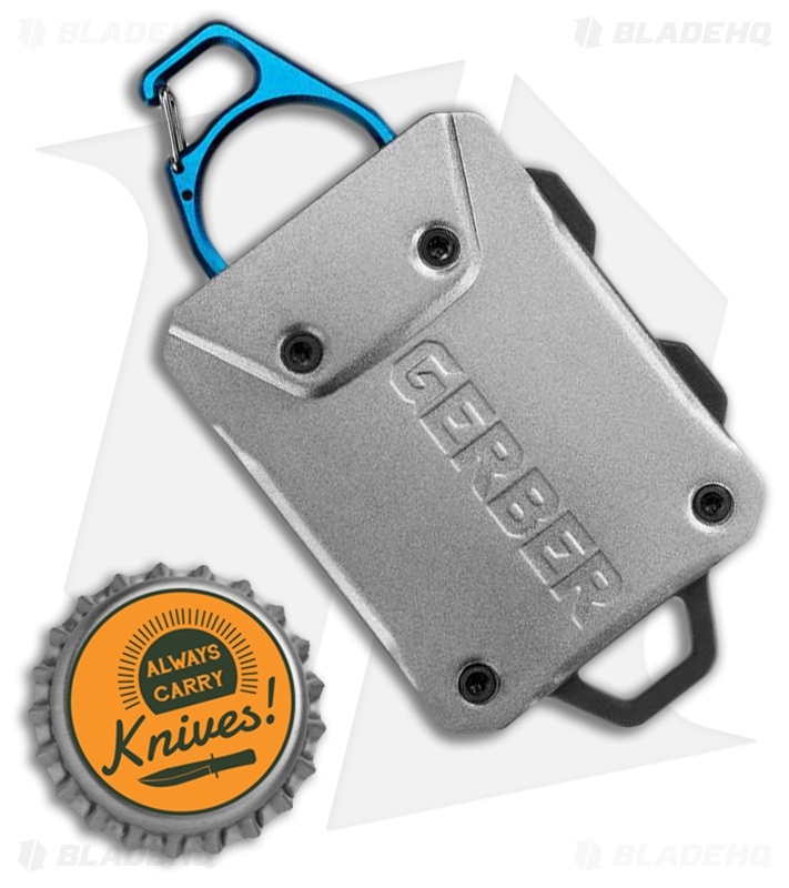 Gerber Defender Large Rail Mount Fishing Tether Gray/Blue 31-003595