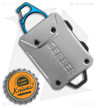 Gerber Defender Large Rail Mount Fishing Tether Gray/Blue 31-003595