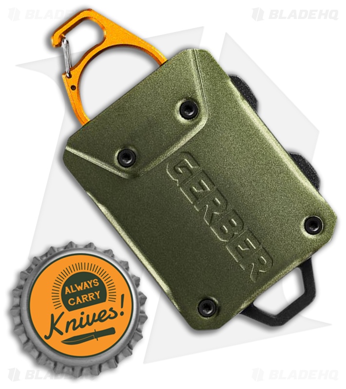 Gerber Defender Large Rail Mount Fishing Tether Green/Orange 31-003555