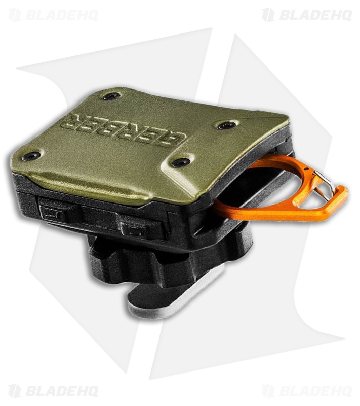 Gerber Defender Large Rail Mount Fishing Tether Green/Orange 31-003555