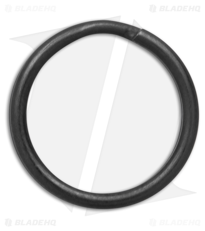Glow Rhino Black Nitride White Tritium Glow Fob (1.5" Black)
