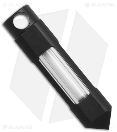 Glow Rhino Black Nitride White Tritium Glow Fob (1.5" Black)