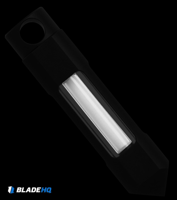 Glow Rhino Black Nitride White Tritium Glow Fob (1.5" Black)