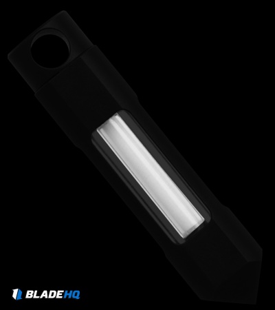Glow Rhino Black Nitride White Tritium Glow Fob (1.5" Black)