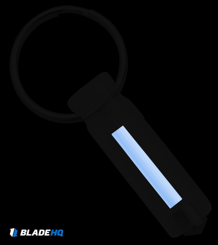 Glow Rhino Ember Polycarbonate Tritium Blue Glow Fob (1.1" Clear)