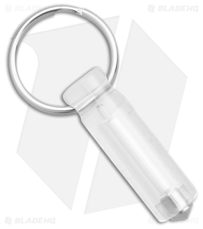Glow Rhino Ember Polycarbonate Tritium Blue Glow Fob (1.1" Clear)