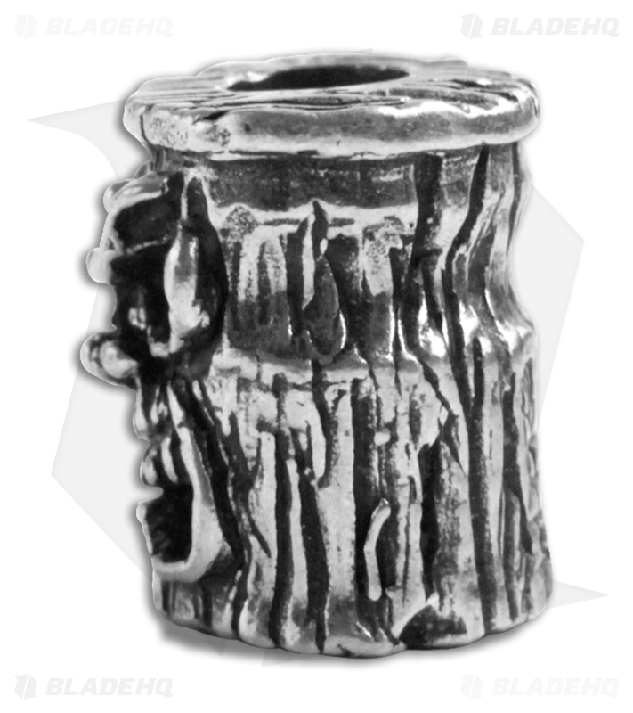 Schmuckatelli Ona Skull Lanyard Tiki Bead (Pewter)