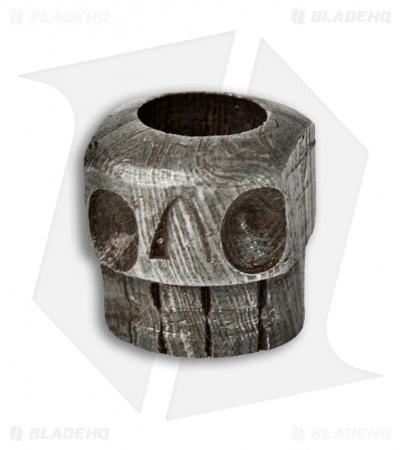 Tallen Mr. Worx Hand Carved Damascus Skull Bead - Blade HQ