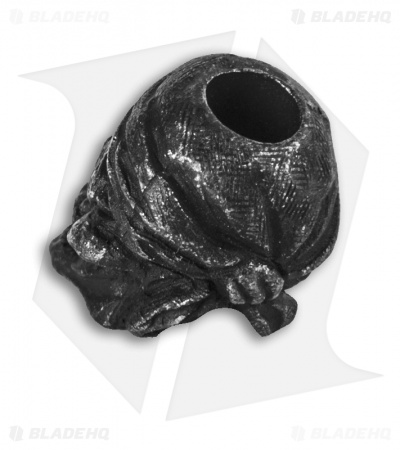 Schmuckatelli One-Eyed Jack Skull Lanyard Bead (Pewter)