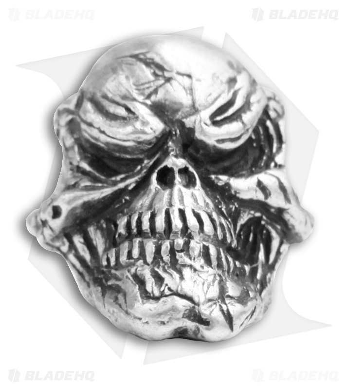 Schmuckatelli Grins Skull Lanyard Bead (Pewter)