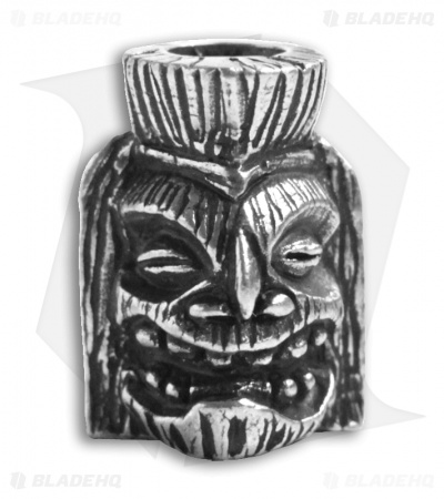 Schmuckatelli Ku Skull Lanyard Tiki Bead (Pewter)