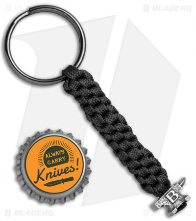Buck Black Standard Key Fob w/ Anvil Bead (Pewter)