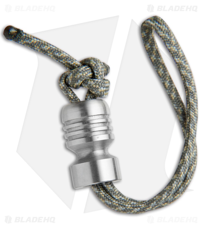 Butterfield Machine Stainless Steel Bomber Bead w/ Paracord Lanyard