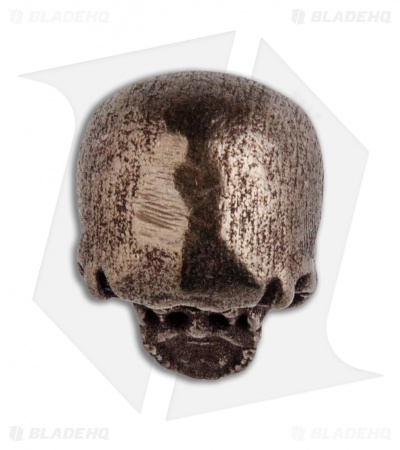 Carpe Diem EDC Skull Lanyard Bead - Bronze Steel