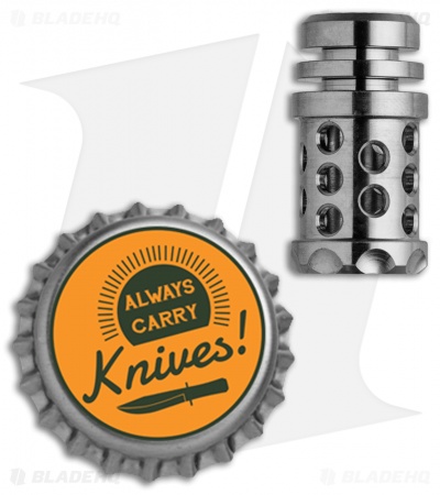 Grumpy's EDC Titanium Barrel Muzzle Brake Bead - Machined Finish