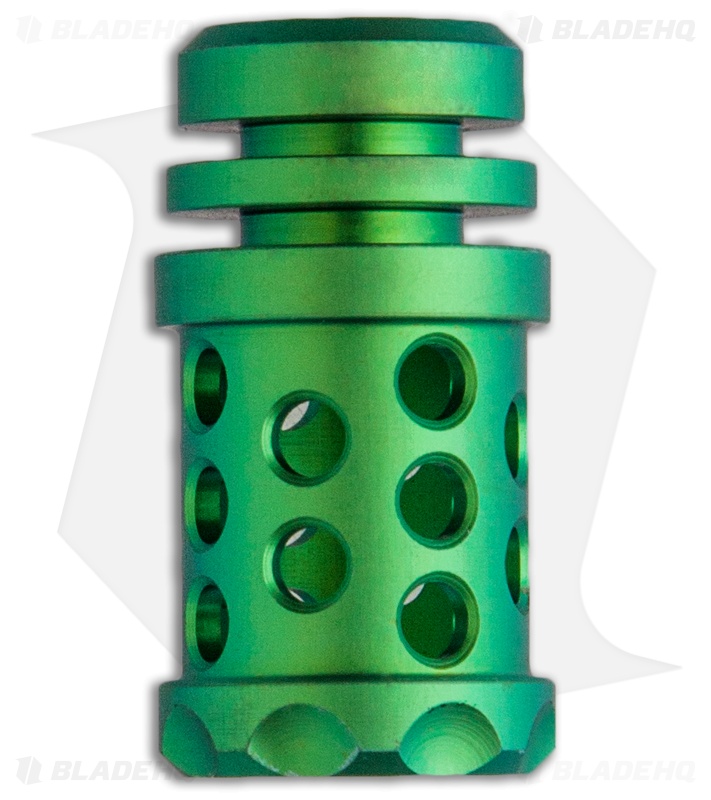 Grumpy's EDC Titanium Barrel Muzzle Brake Bead - Satin Green