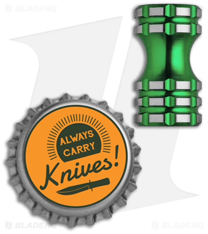 Grumpy's EDC Titanium Hustle Bead - Toxic Green