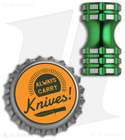 Grumpy's EDC Titanium Hustle Bead - Toxic Green