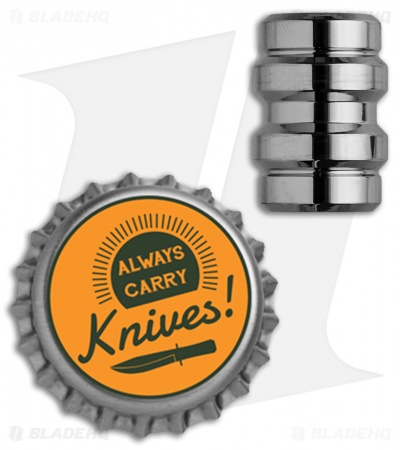 Grumpy's EDC Titanium Keg Bead - Polished Finish