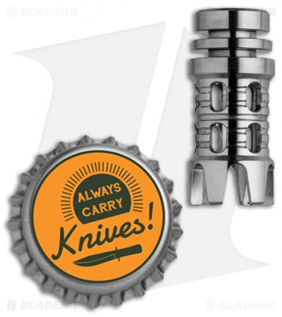 Grumpy's EDC Titanium Reaper Muzzle Brake Bead - Machined Finish