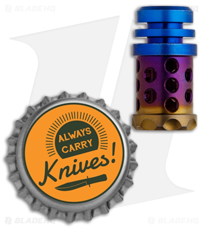 Grumpy's EDC Barrel Muzzle Brake Ti Bead - Tri-Color