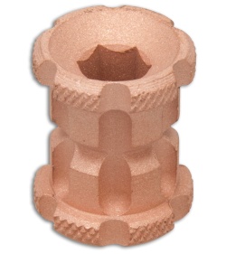 Koch Tools Ball Nose Copper Bead - Knurled Blasted