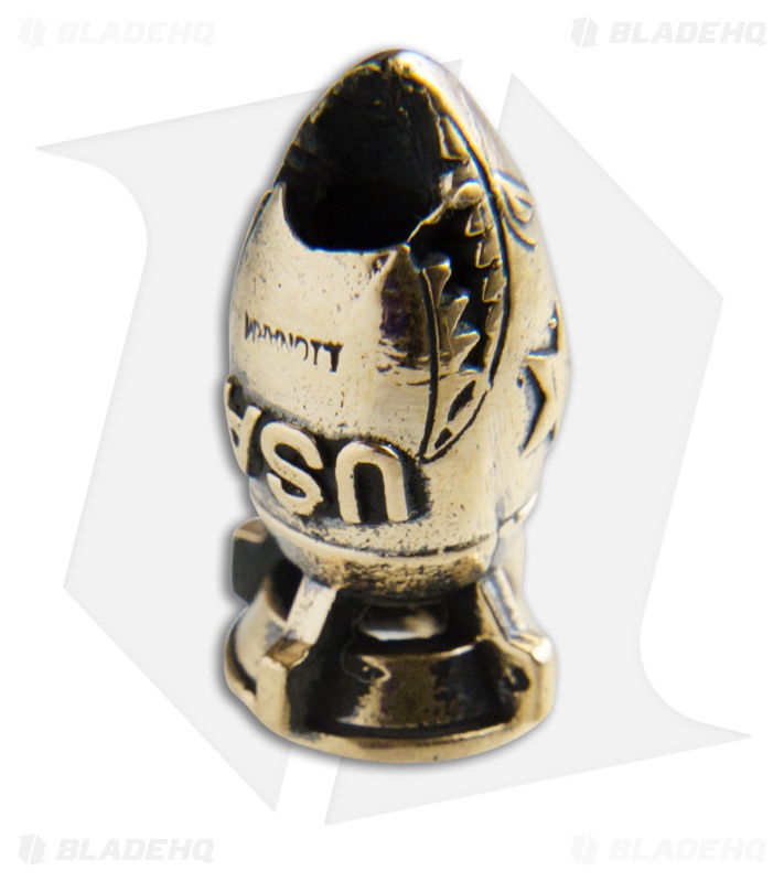 Lion ARMory Shark Bomb Lanyard Bead Brass
