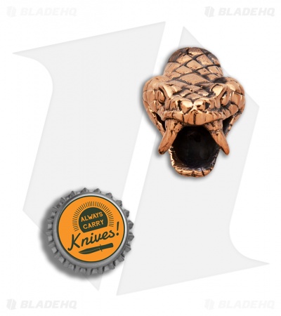 Lion ARMory Viper Head Bead Copper